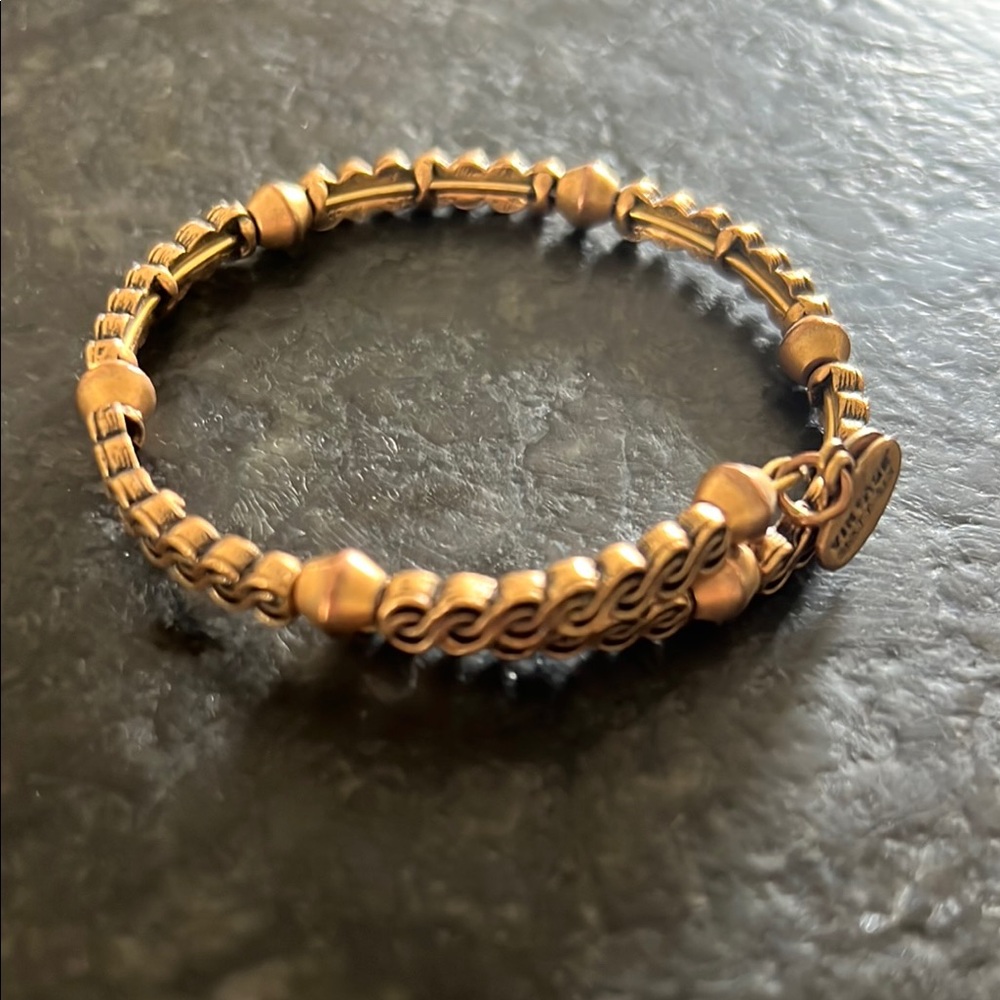 Alex and ani gold wrap bracelet